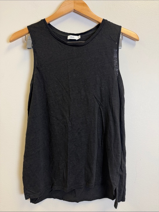Vince Tops - Vince Black Sleeveless Crewneck Tank